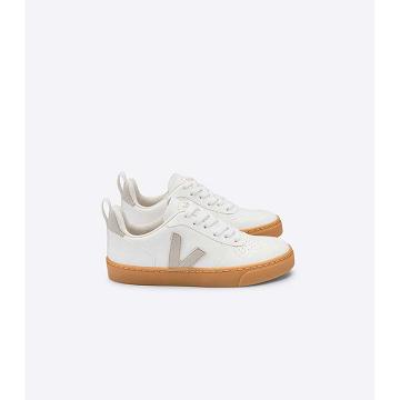 Pantofi Copii Veja V-10 CWL White/Beige | RO 782AHK